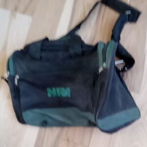 Black and Green Duffel Bag